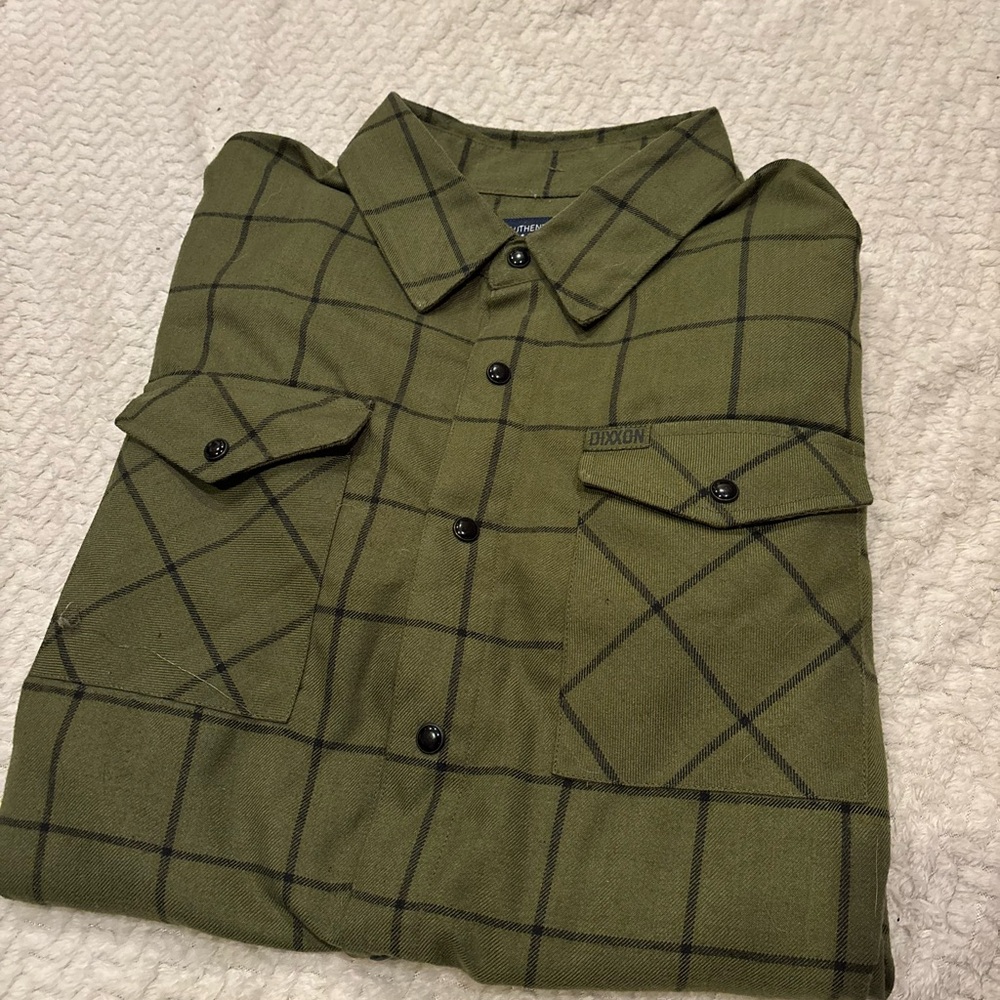 Green Checkered Men's flannel
